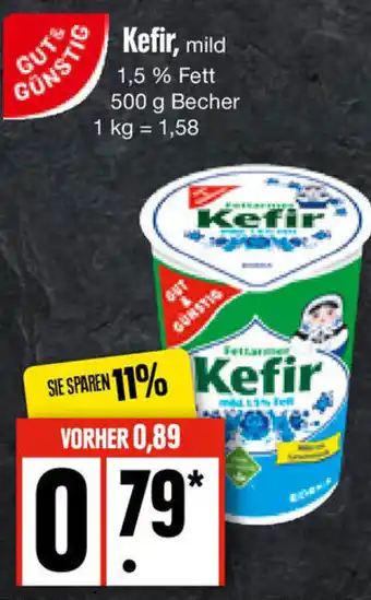 Edeka Gut & Günstig Kefir, mild 500 g Becher Angebot