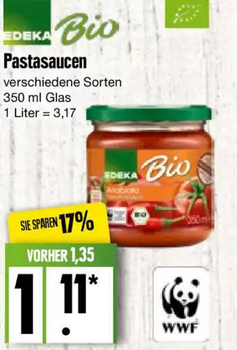 Edeka Edeka Bio Pastasaucen 350 ml Glas Angebot