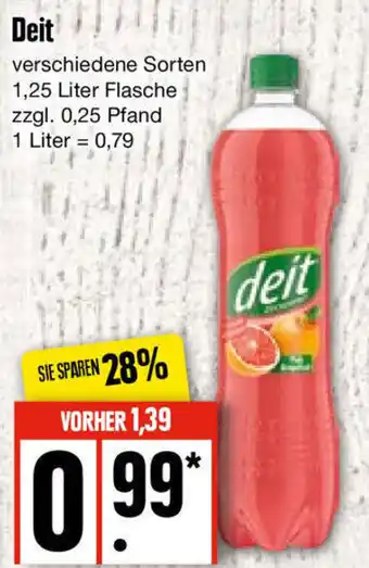 Edeka Deit 1,25 Liter Flasche Angebot