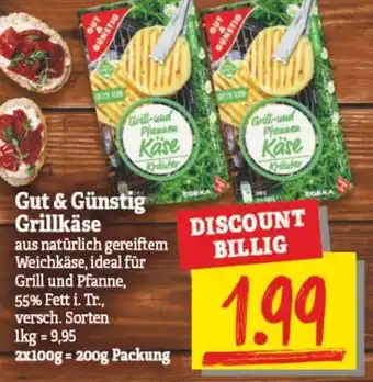 NP Discount Gut & Günstig Grillkäse 200g Packung Angebot