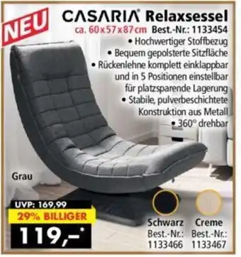 Norma Casaria Relaxsessel ca. 60x57x87 cm Angebot