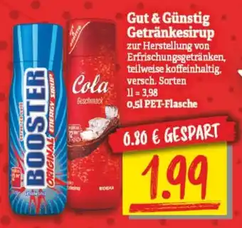 NP Discount Gut & Günstig Getränkesirup 0,5 L PET Flasche Angebot