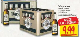 NP Discount Warsteiner 24x0,33/20x0,5L Flasche Angebot