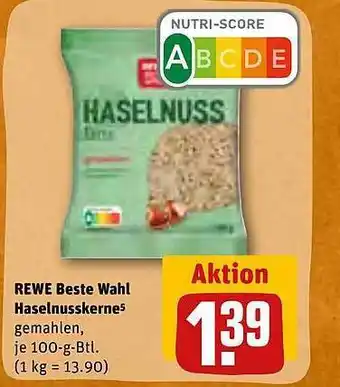 REWE Kaufpark Rewe beste wahl haselnusskerne Angebot