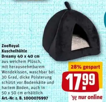 REWE City ZooRoyal Kuschelhöhle Dreamy 40 x 40 cm Angebot