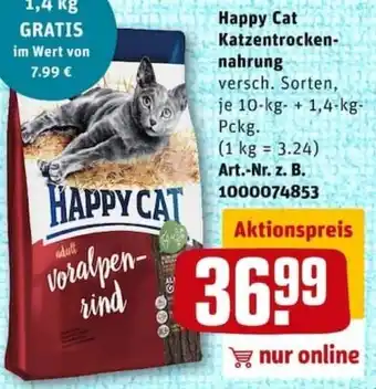 REWE City Happy Cat Katzentrockennahrung Angebot