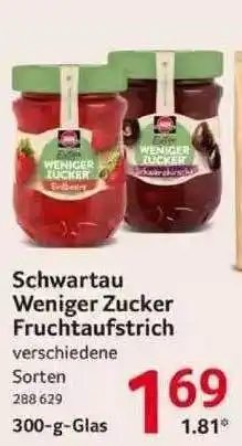 Selgros Schwartau weniger zucker fruchtaufstrich Angebot