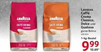 Selgros Lavazza caffè crema classico, dolce oder gustoso Angebot