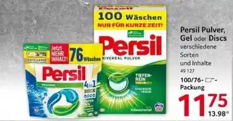 Selgros Persil pulver, gel oder discs Angebot