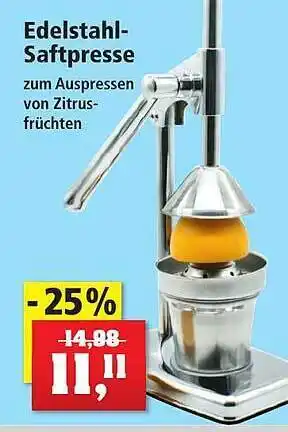 Thomas Philipps Edelstahl-saftpresse Angebot