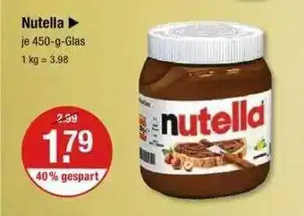 V Markt Nutella Angebot
