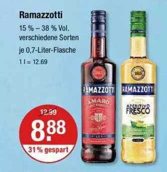 Alle Ramazzotti Angebote - Entdecken Sie das günstigste Ramazzotti Angebot!