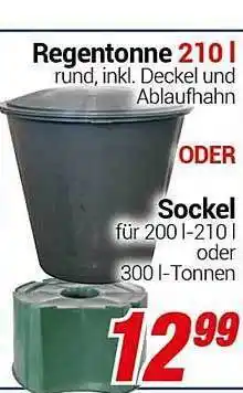 CENTERSHOP Regentonne oder sockel Angebot