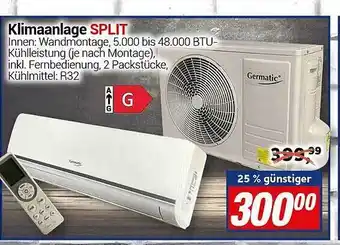 CENTERSHOP Klimaanlage split Angebot