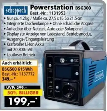 Norma Scheppach Powerstation BSG300 Angebot