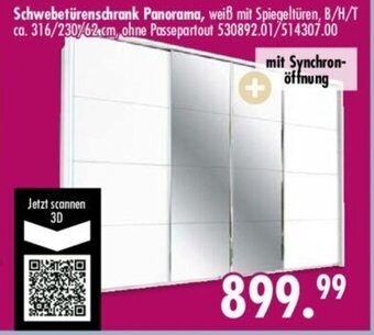 Möbel Boss Schwebetürenschrank Panorama Angebot