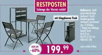 Möbel Boss Balkonset Angebot