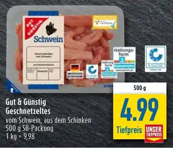 diska Gut & Gunstig Geschnetzeltes 500g Angebot