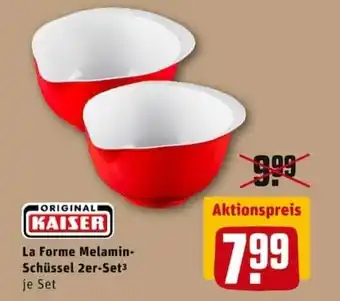 REWE City Original Kaiser La Forme Melamin Schüssel 2er Set Angebot