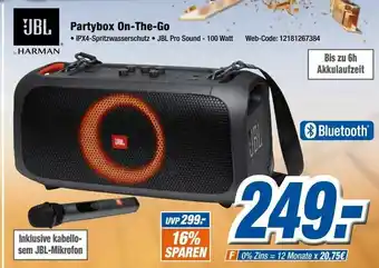 Expert JBL Partybox On The Go Angebot