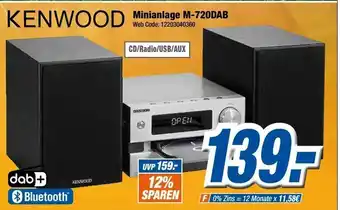 Expert Kenwood Minianlage M-720DAB Angebot