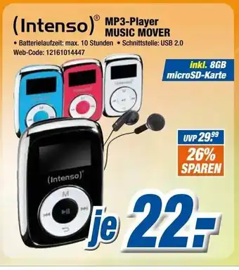 Expert Intenso MP3 Player Music Mover Angebot