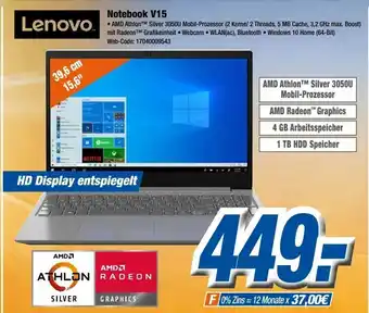 Expert Lenovo Notebook V15 Angebot