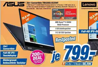 Expert Asus 2in1 Convertible TM420IA-EC259T Angebot