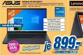 Expert Asus Notebook S513EA-BQ221T Angebot