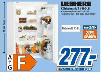 Expert Liebherr Kühlschrank T 1400 21 Angebot