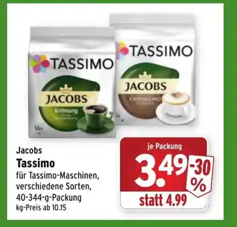 Wasgau Jacobs Tassimo 40-344g Angebot