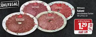 Wasgau Wiltmann Salami 80g Angebot