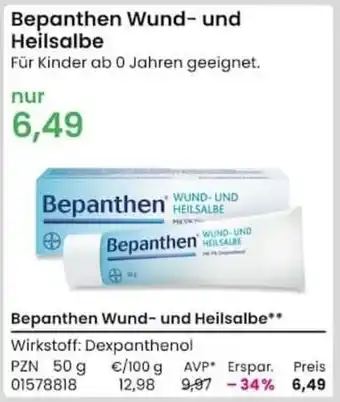 REWE City Bepanthen Wund und Heilsalbe Angebot