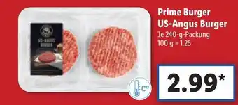 Lidl Prime Burger US-Angus Burger Angebot