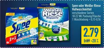 diska Spee o. WeiBer Riese Vollwaschmittel 18-22WL Angebot