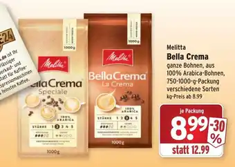 Wasgau Melitta Bella Crema 750-1000g Angebot