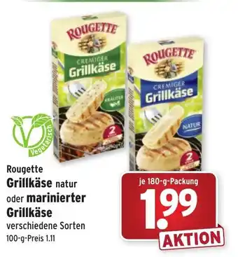 Wasgau Rougette Grillkäse natur oder marinierter Grillkäse 180g Angebot