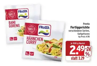 Wasgau Frosta Fertiggerichte 500g Angebot