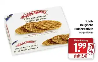 Wasgau Schulte Belgische Butterwaffeln 250g Angebot