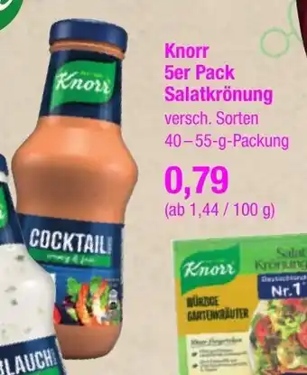 Wasgau Knorr 5er Pack Salatkrönung 40-55g Angebot