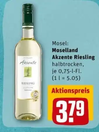 REWE City Moselland Akzente Riesling Angebot