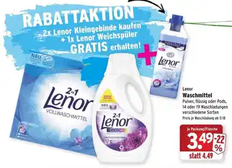 Wasgau Lenor Waschmittel Angebot