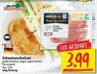 NP Discount Bauern Gut Schweineschnitzel 500g Angebot