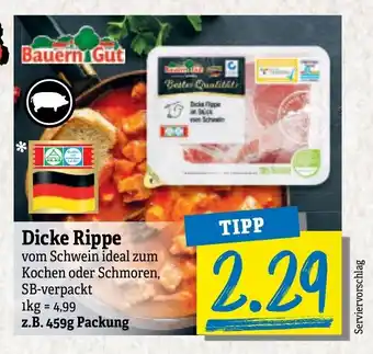 NP Discount Bauern Gut Dicke Rippe 459g Angebot