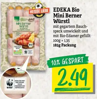 NP Discount Edeka Bio Mini Berner Würstl 185g Angebot