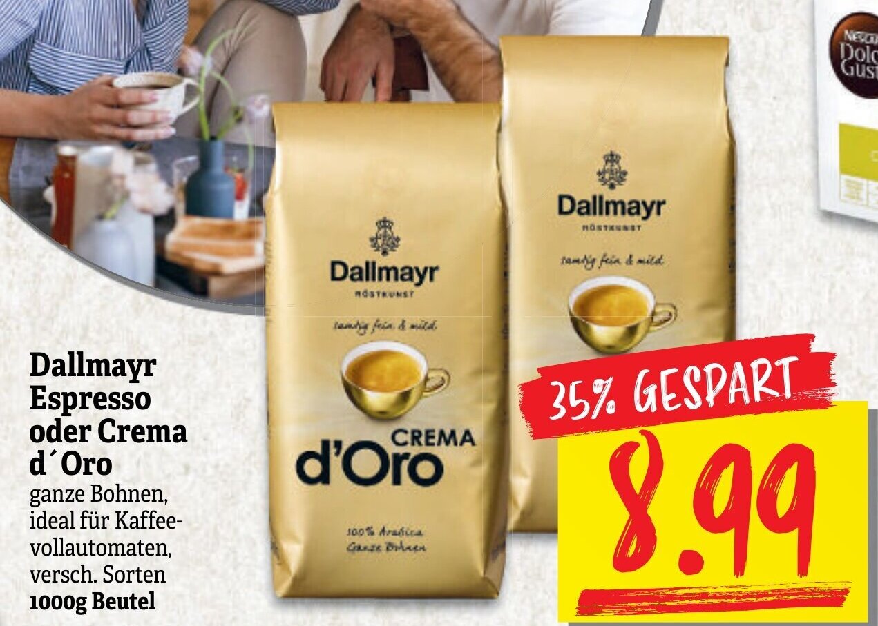 Dallmayr Crema D Oro Angebot Diese Woche Dallmayr Espresso oder Crema d'Oro 1000g Beutel Angebot bei NP Discount