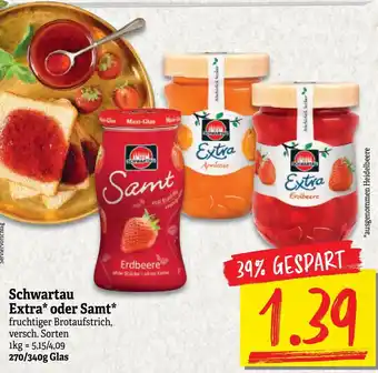 NP Discount Schwartau Extra oder Samt 270/340g Angebot