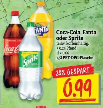 NP Discount Coca Cola , Fanta, oder Sprite  1,5L Angebot