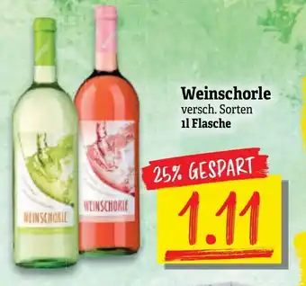 NP Discount Weinschorle 1L Angebot