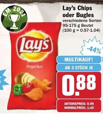 AEZ Lay's Chips oder Bugles 95-175g Beutel Angebot